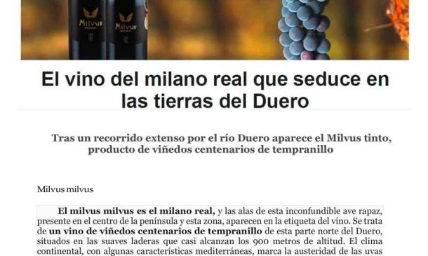 El vino del milano real que seduce en las tierras del Duero por cronica global